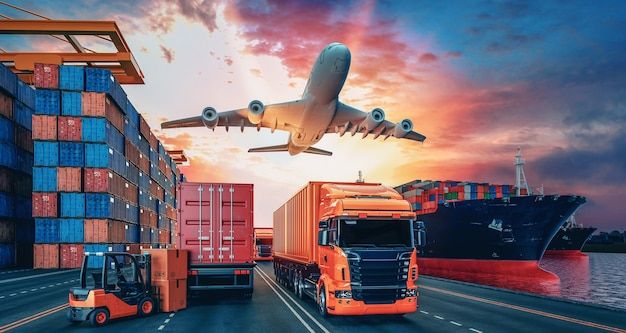 Global shipping and customs clearance freight