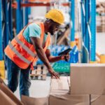 Warehouse storage racking at GreyBox Courier in Nairobi