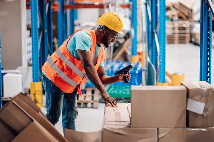 Warehouse storage racking at GreyBox Courier in Nairobi